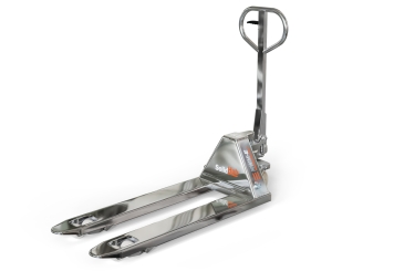 Hand pallet truck HWM-E, Stainless steel, WLL 2.500 kg, fork length 1.150 mm, SolidHub 