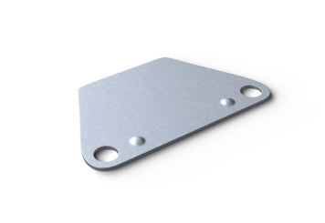 100 x Balance plate for storage rack LR2000, 60 mm x 120 mm x 0,6 mm 