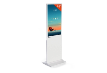 Digital display totem DKS-LED43, 43 in display, Android 11, White, 610 mm x 450 mm x 1.810 mm, TecMaschin 