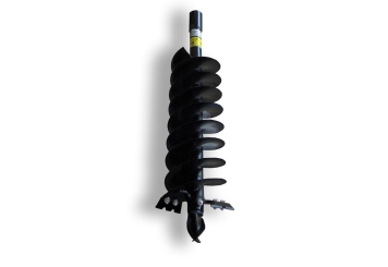 Auger for tractor EB220 with 220 mm diameter, 600 mm depth in side view