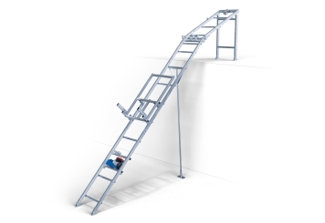 Ladder lift / ladder hoist DDA200/12, max. load 200 kg, rail length 12 m, 