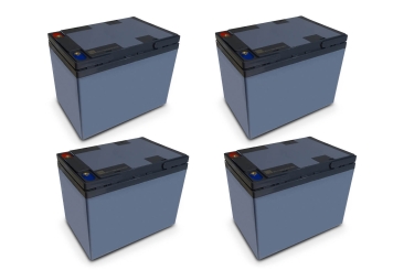 4 x battery for AKM80-1, 12 V / 58 Ah, wipeket