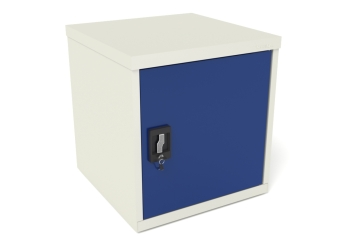 Tool cabinet with 1 door in perspective with closed door