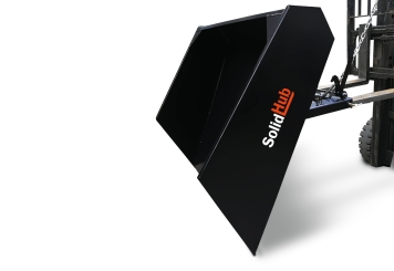 Forklift mounted front loader dump bucket SG1700, width 1.700 mm, SolidHub 