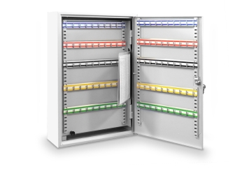 Key box with 200 hooks open