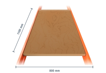 Storage rack Shelf dimensioned, width 110 cm, depth 80 cm
