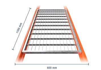 Storage rack Shelf dimensioned, width 110 cm, depth 60 cm