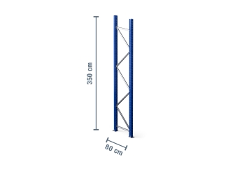 3,5 m upright for pallet rack PR4500 / 80 cm deep / unit load capacity 9.000 kg 