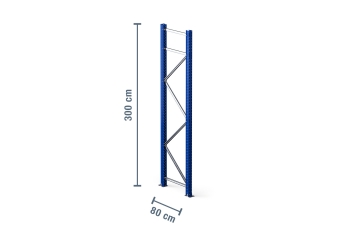 3 m upright for pallet rack PR4500 / 80 cm deep / unit load capacity 9.000 kg 