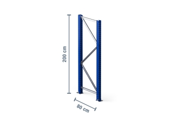 2 m upright for pallet rack PR4500 / 80 cm deep / unit load capacity 9.000 kg 