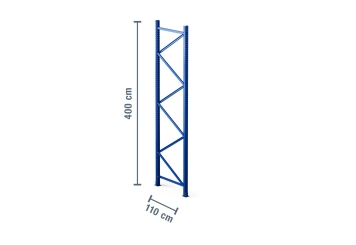 4 m upright for pallet rack PR15000 / 110 cm deep / unit load capacity 15.000 kg 