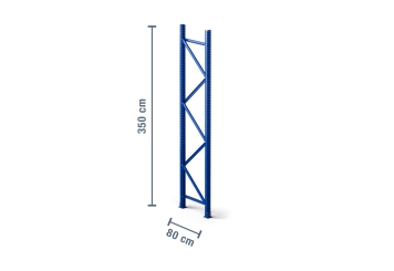 3,5 m upright for pallet rack PR15000 / 80 cm deep / unit load capacity 15.000 kg 