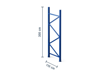 3 m upright for pallet rack PR15000 / 110 cm deep / unit load capacity 15.000 kg 