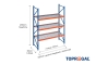 Storage rack dimensioned with grating
