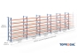 Storage rack dimensioned with steel shelves
