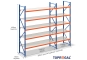 Storage rack dimensioned with steel shelves
