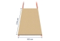 2.700 mm wooden board for pallet rack PR15000 / 800 mm deep / 38 mm thick / 5 depth bars 