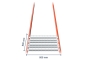 Wire mesh support for pallet rack PR15000 dimensioned, width 88 cm, depth 80 cm