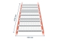 Wire mesh support for PR4500 pallet racking, dimensioned, width 270 cm, depth 110 cm