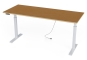 Electrically height-adjustable desk, multiplex top 220 cm