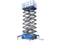 Semi-electric scissor lift SBE1000, load capacity 500 kg with extended scissors