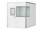 Warehouse office / prefab office PREFAB-6, 2 windows, 1 door (7 wall panels, 2 ceiling panels) 