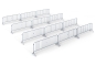 Barrier grid set up in a set of 12