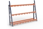 Vertical shelving with divider arms