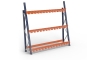 Vertical shelving with divider arms