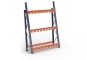 Vertical shelving with divider arms