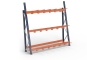 Vertical shelving with divider arms