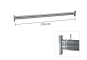 270 cm galvanised single beam for pallet rack PR9000F / compartment load capacity 3.000 kg 