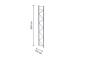 5,5 m galvanised upright for pallet rack PR9000F / 110 cm deep / unit load capacity 9.000 kg 