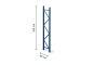 3,5 m upright for pallet rack PR15000 / 80 cm deep / unit load capacity 15.000 kg 