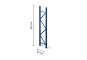 3 m upright for pallet rack PR15000 / 80 cm deep / unit load capacity 15.000 kg 