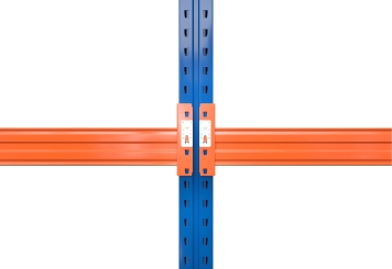 24,3 m pallet racking PR15000 / 110 cm deep / 2 m high / 4 levels / rack layer Wood 