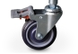 Scissor lift detail Wheel with parking brake