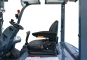 Forklift seat close-up