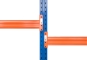 39,3 m pallet racking PR15000 / 110 cm deep / 7,5 m high / 5 levels / rack layer Steel 