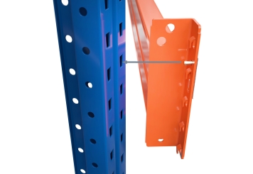 24,3 m pallet racking PR15000 / 110 cm deep / 2 m high / 4 levels / rack layer Wood 