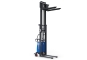 Semi-electric stacker HSE1000/3, lifting height 85  - 3.000 mm, WLL 1.000 kg, SolidHub 