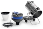 Wet/dry vacuum cleaner NTS80 set up side by side in single row Drum, filter, motor