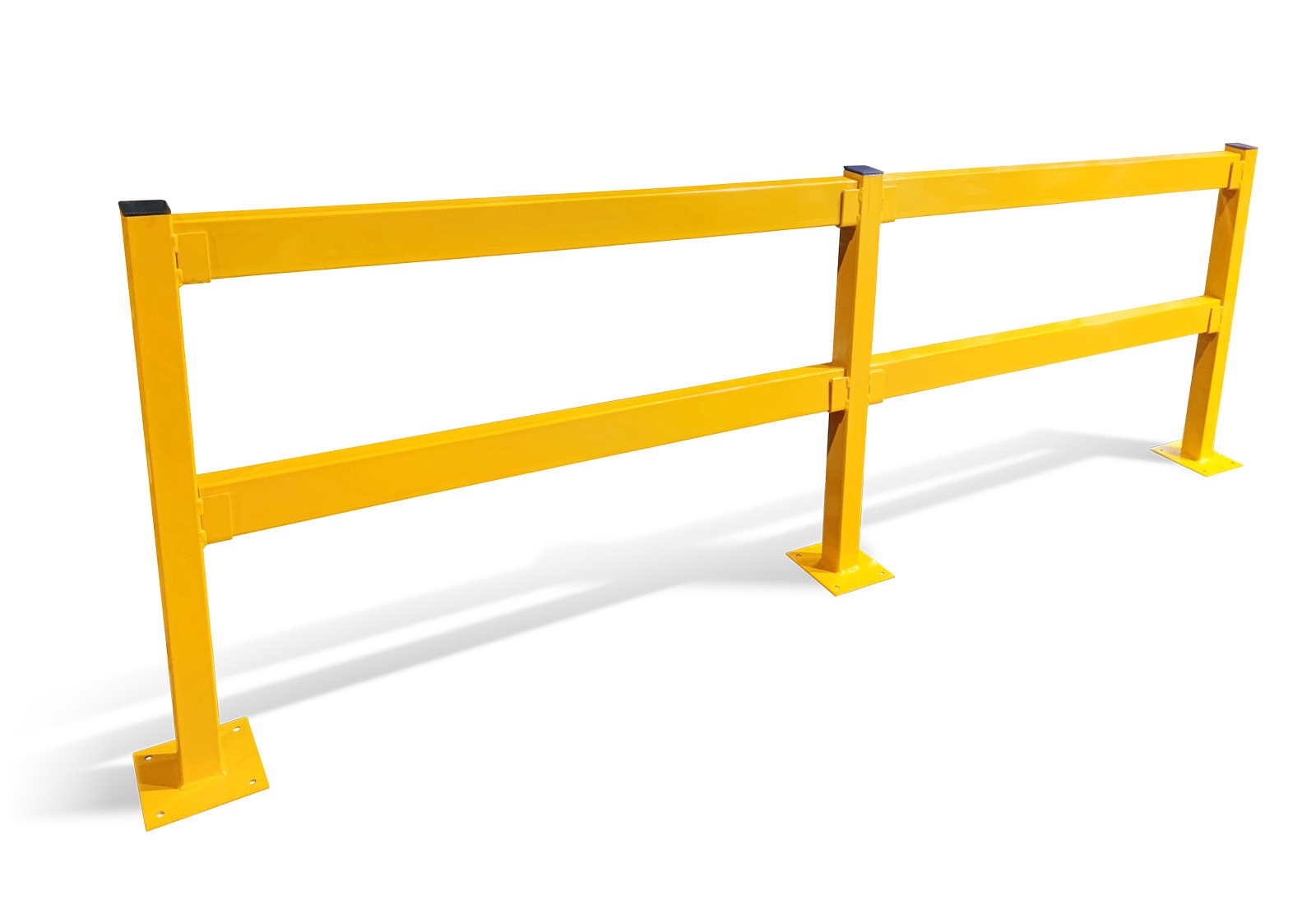 Centre post for crash protection railing, 70 mm x 70 mm x 1.000 mm