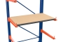 Shelf support with fixing bar for cantilever shelving