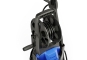 HDR150 high-pressure cleaner with black high-pressure hose, handle above the hose reel and crank handle on the side