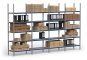 Shelving system FB200 with steel supports Application example