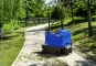 Ride-on sweeper in park as application picture