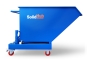 Dump truck MK600 colour RAL5005 with castors, side view from the right
