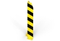 L-shaped impact protection for pallet racking, 800 mm high in perspective