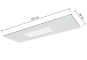 Hall office prefab ceiling panel with LED lighting with dimensions width 98 cm, depth 304 cm